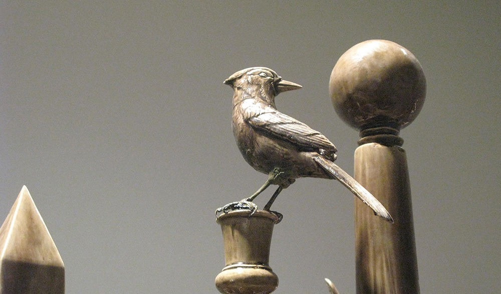 detail showing blue jay